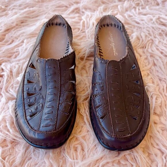 Vintage Leather Clogs - Picture 1 of 10